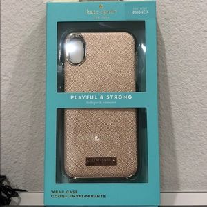 iphone 10 kate spade rose gold case